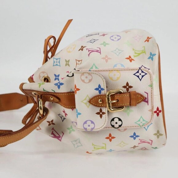 LOUIS VUITTON Monogram Multicolor Petit Noe Bag White M42229 LV Auth BA4598 - Picture 6 of 16